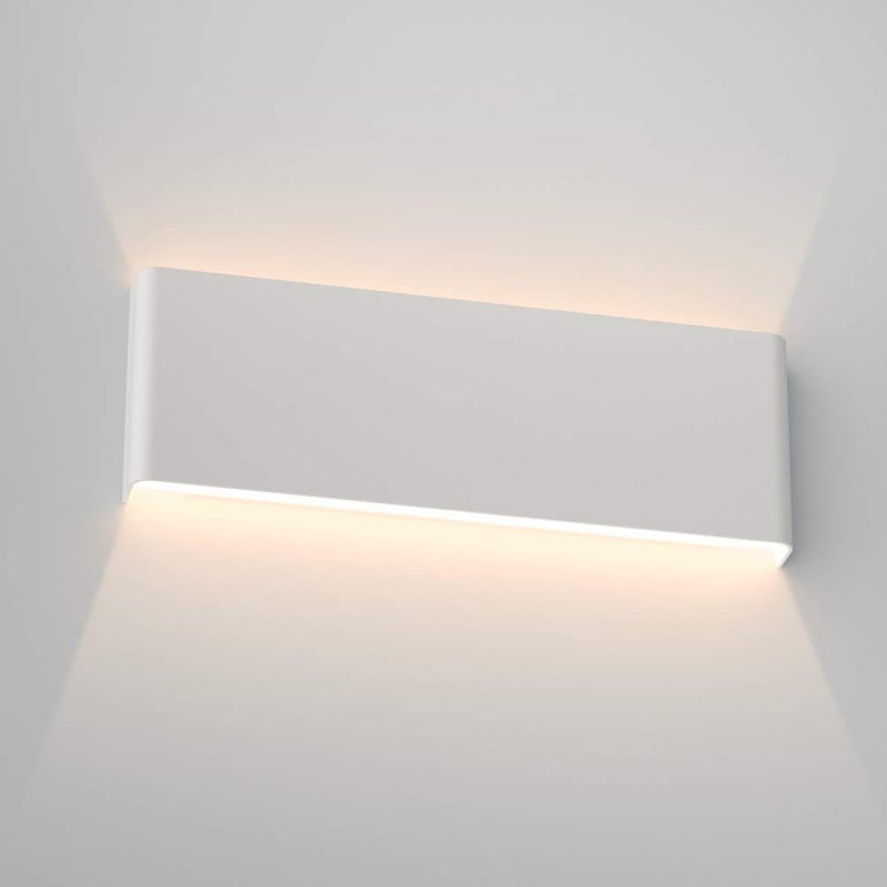 Aipsun 15.75in Matte White Modern Vanity Light Up and Down LED Vanity Light for Bathroom Wall Lighting Fixtures (Warm Light 3000K) - Image 1